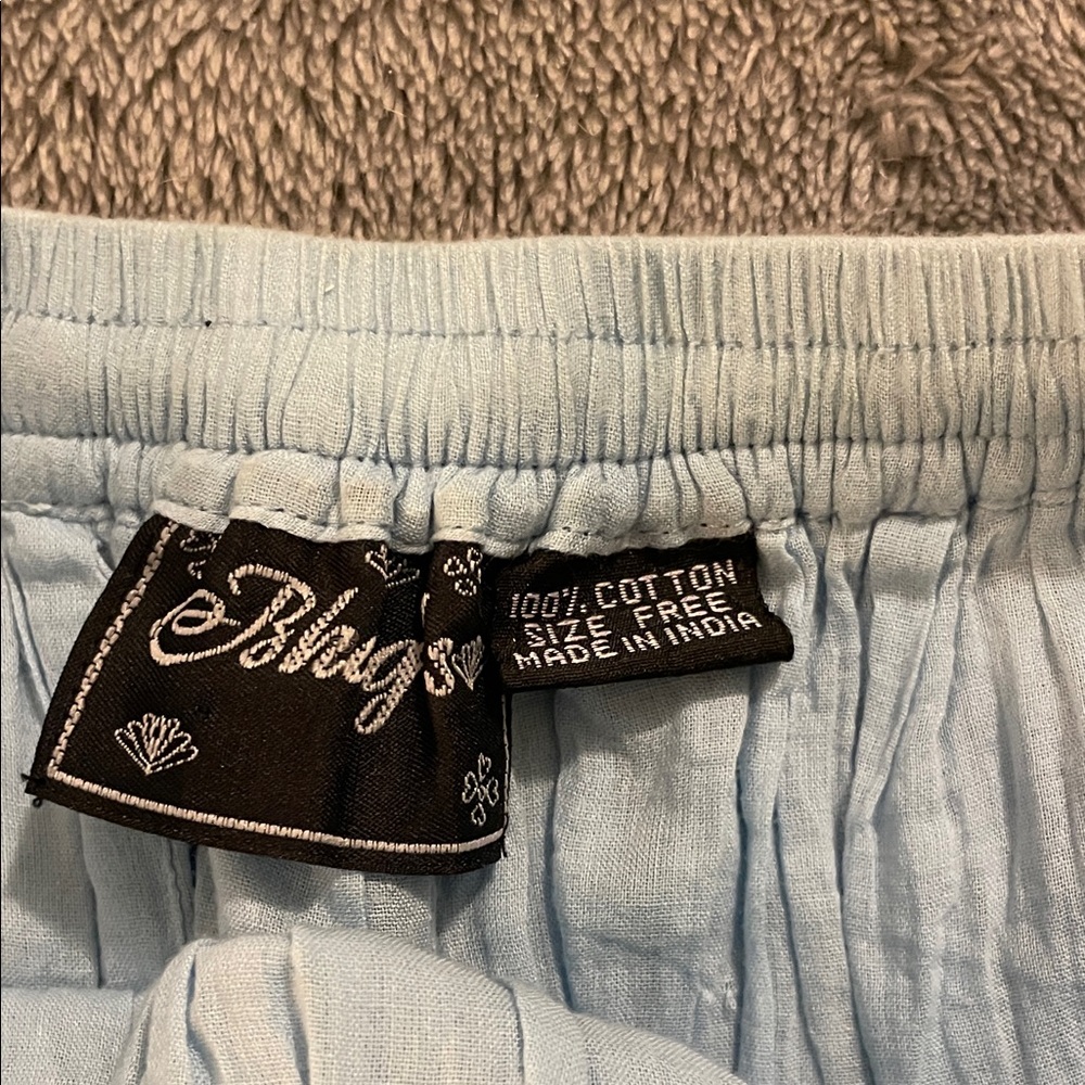 Chic Light Blue Maxi Skirt - Picture 2 of 8